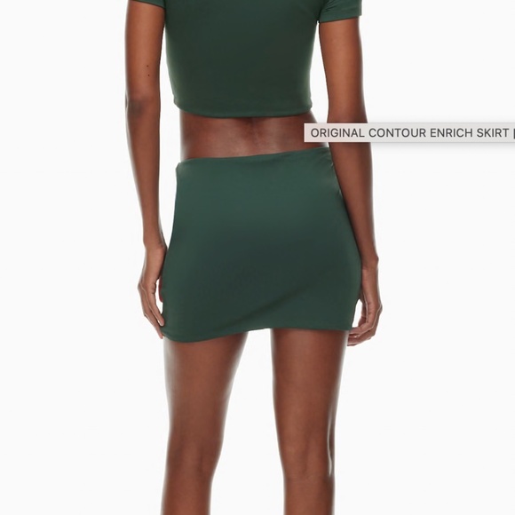 Aritzia Green Mini Skirt - Picture 6 of 6